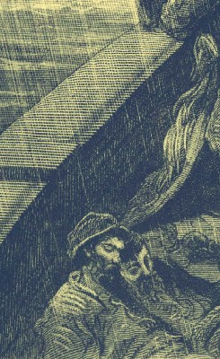 Men in the Rain on a Ship